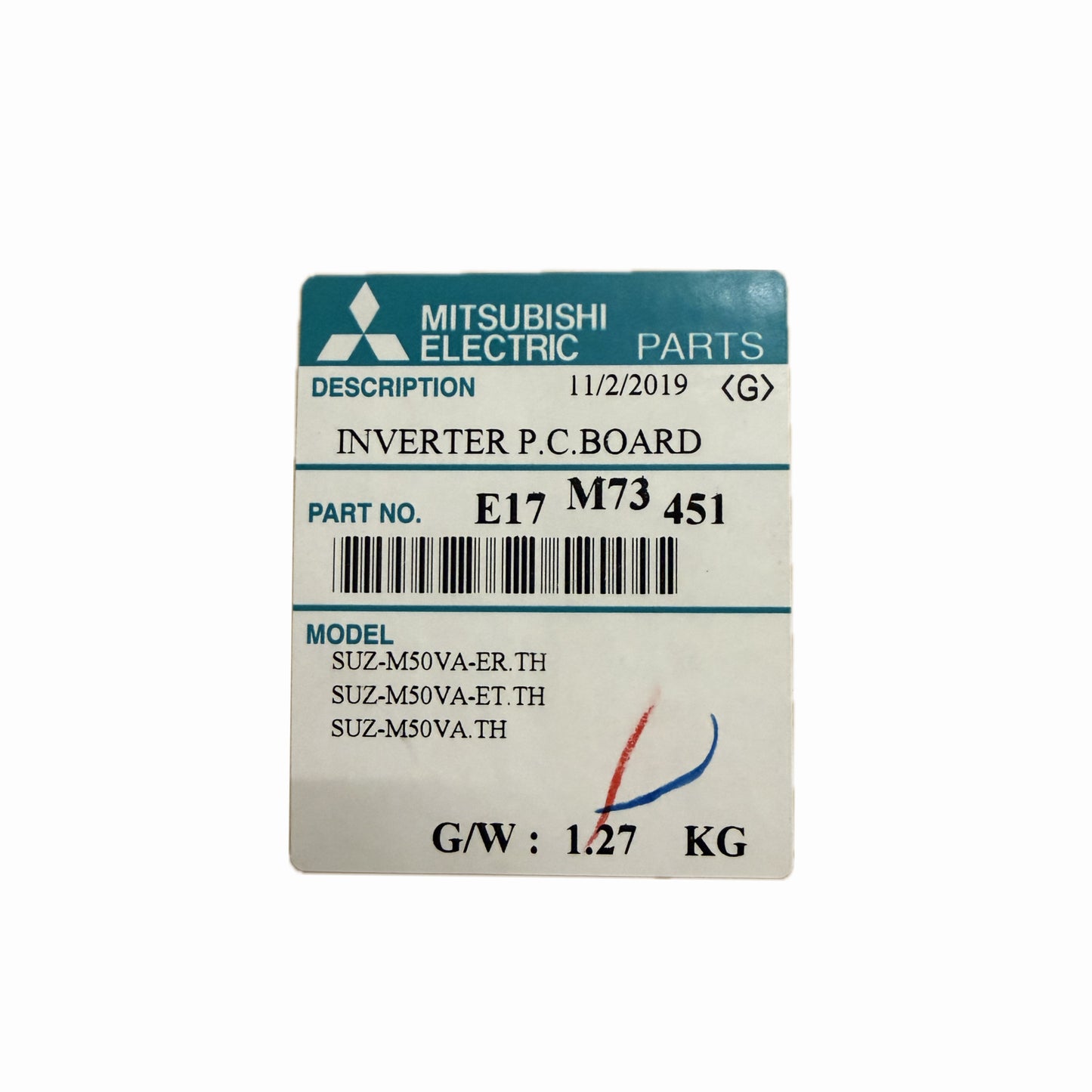 Scheda inverter Mitsubishi Electric E17M73451 ricambio climatizzatore originale