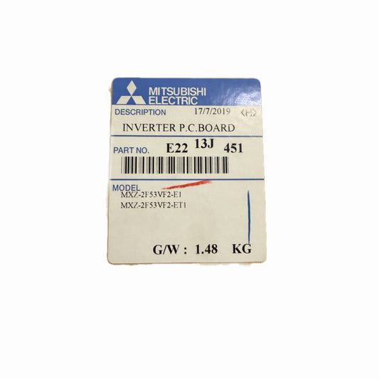 Scheda inverter Mitsubishi Electric E2213J451 ricambio climatizzatore originale