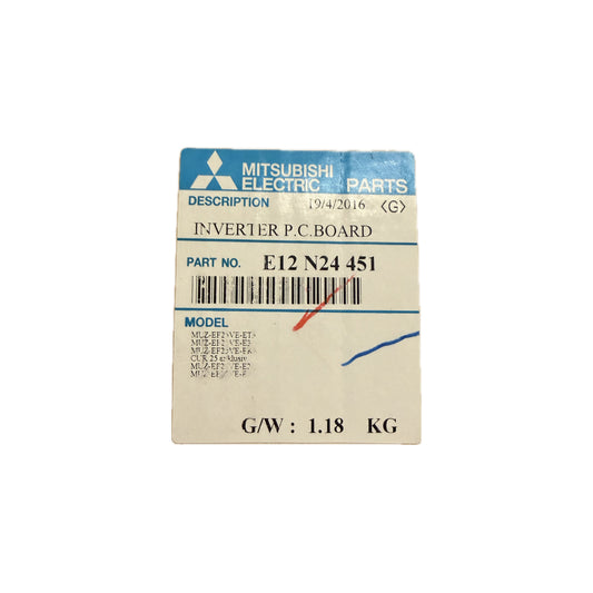 Scheda inverter Mitsubishi Electric E12N24451 ricambio climatizzatore originale