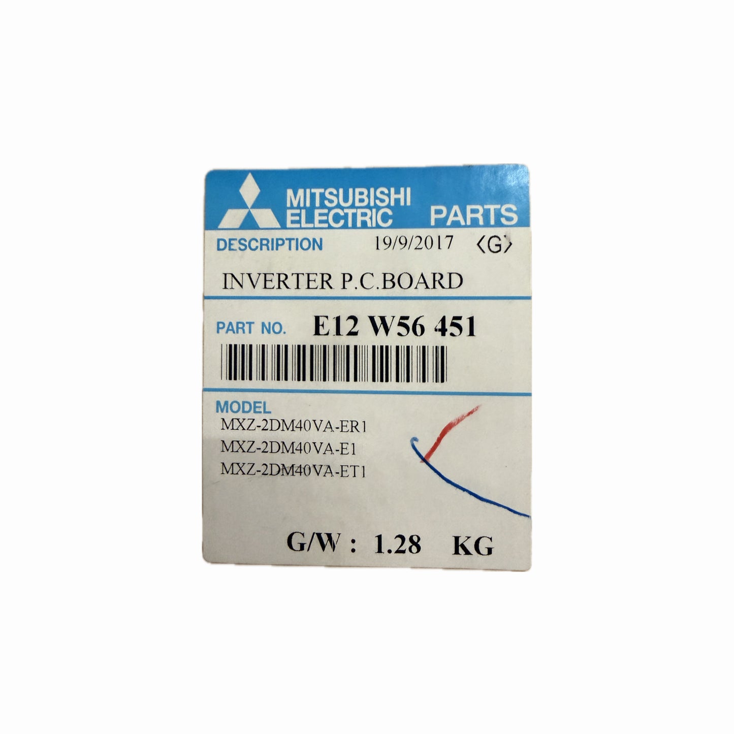 Scheda inverter Mitsubishi Electric E12W56451 ricambio climatizzatore originale