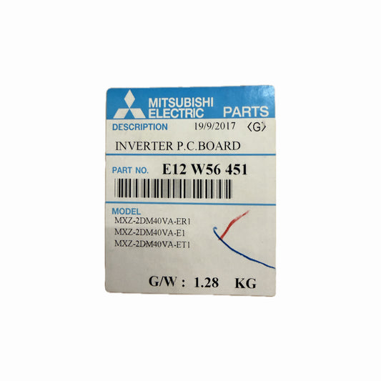 Scheda inverter Mitsubishi Electric E12W56451 ricambio climatizzatore originale