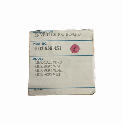 Scheda inverter Mitsubishi Electric E02838451 ricambio climatizzatore originale