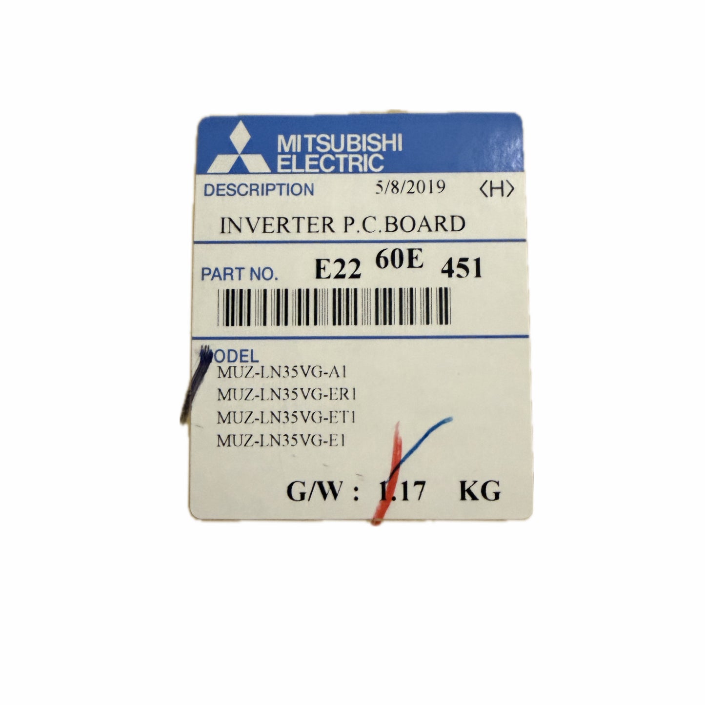 Scheda inverter Mitsubishi Electric E2260E451 ricambio climatizzatore originale
