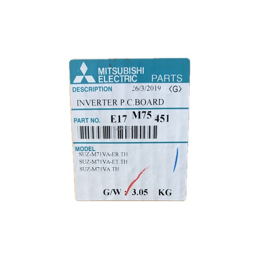 Scheda inverter Mitsubishi Electric E17M75451 ricambio climatizzatore originale