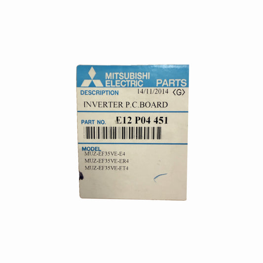 Scheda inverter Mitsubishi Electric E12P04451 ricambio climatizzatore originale
