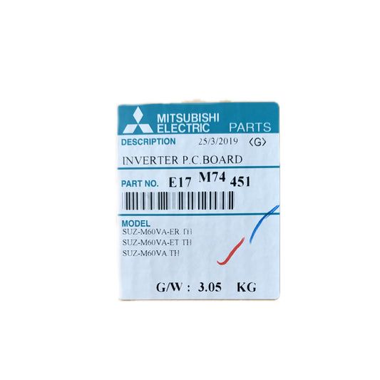 Scheda inverter Mitsubishi Electric E17M74451 ricambio climatizzatore originale
