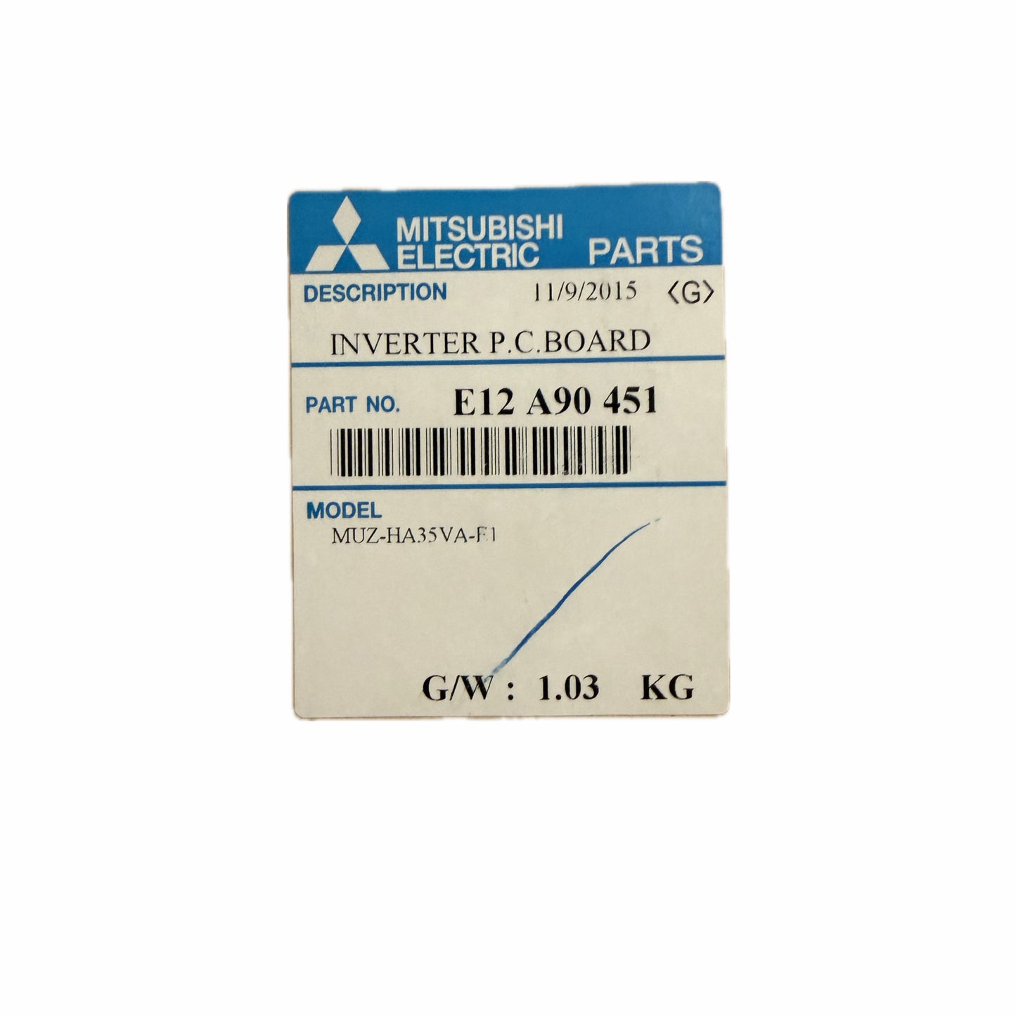 Scheda inverter Mitsubishi Electric E12A90451 ricambio climatizzatore originale