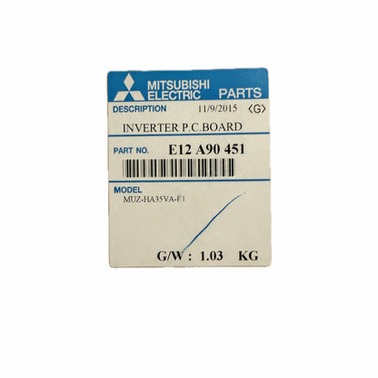 Scheda inverter Mitsubishi Electric E12A90451 ricambio climatizzatore originale