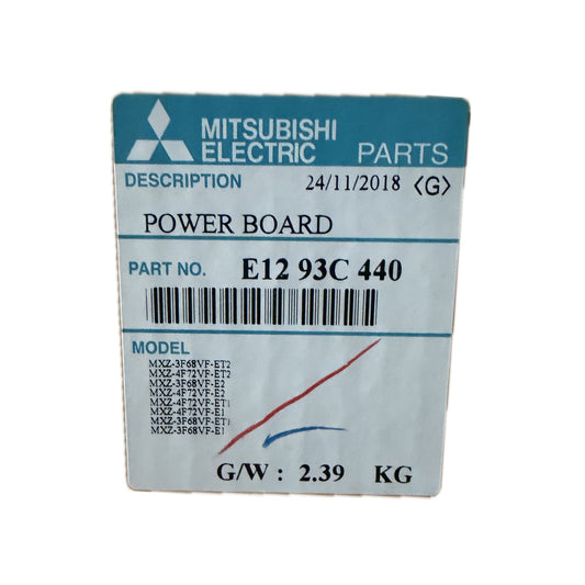 Scheda di potenza Mitsubishi Electric E1293C440 ricambio climatizzatore originale