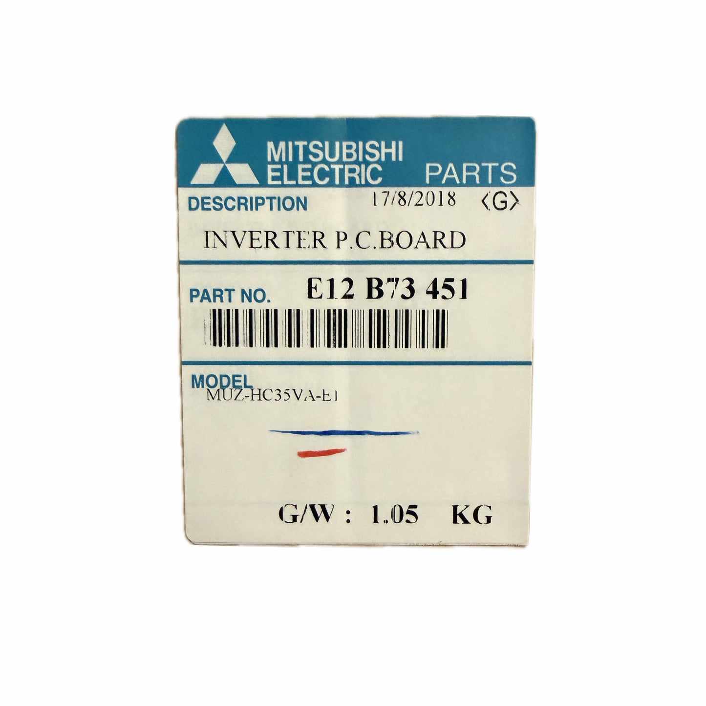 Scheda inverter Mitsubishi Electric Electric E12B73451 ricambio climatizzatore originale