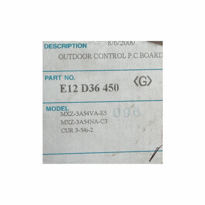 Scheda controllo unità esterna Mitsubishi Electric E12D36450 ricambio condizionatore