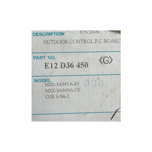 Scheda controllo unità esterna Mitsubishi Electric E12D36450 ricambio condizionatore